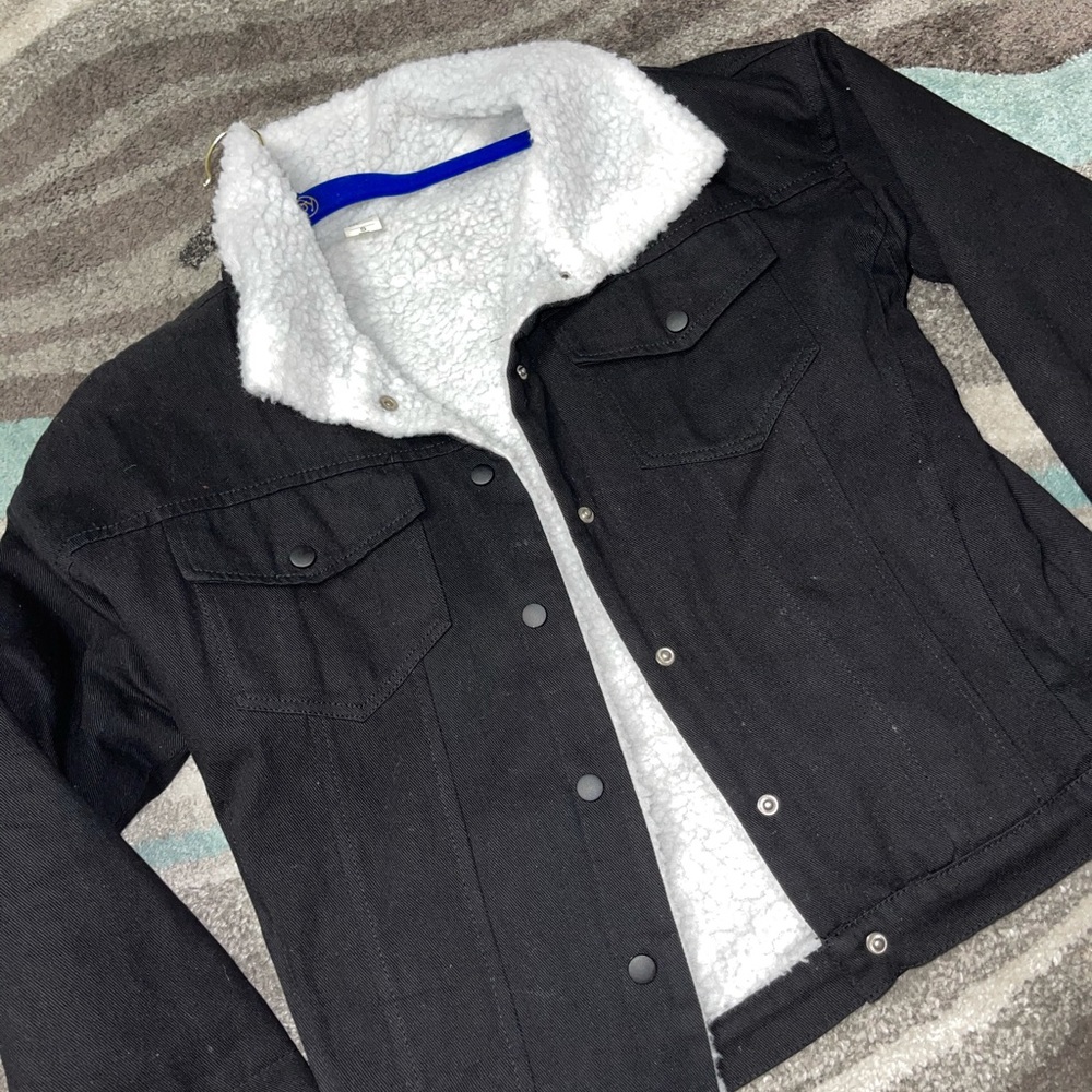 Black jean jacket